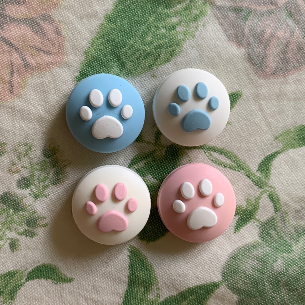 Paw Print Thumb Grips For Nintendo Switch Joycons